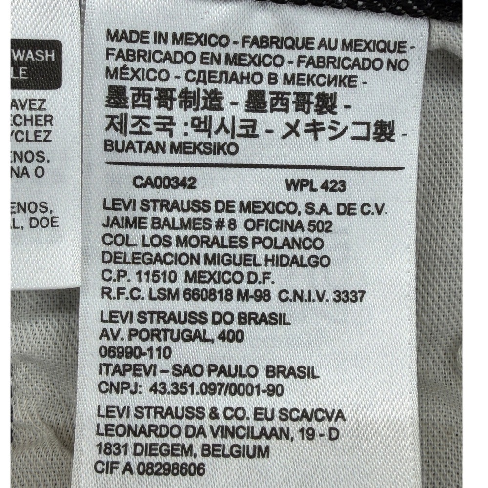 Levi Strauss 501 Jeans‎ Dark Wash Button Fly Straight Leg Men W40 L34 - Picture 9 of 11